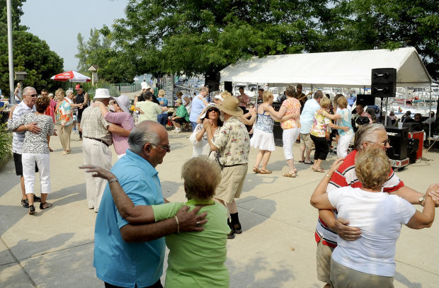 People enjoy the Festival of the Lakes Polka Party at the Hammond Marina in Hammond, Ind. Sunday July 20, 2014.
Stephanie Dowell, The Times